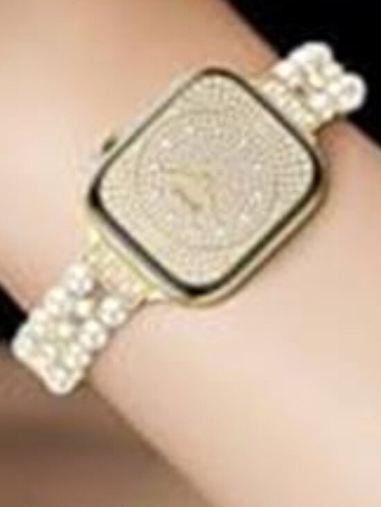 NEW Gold Luxury Fashion Pearl Apple Watch Band